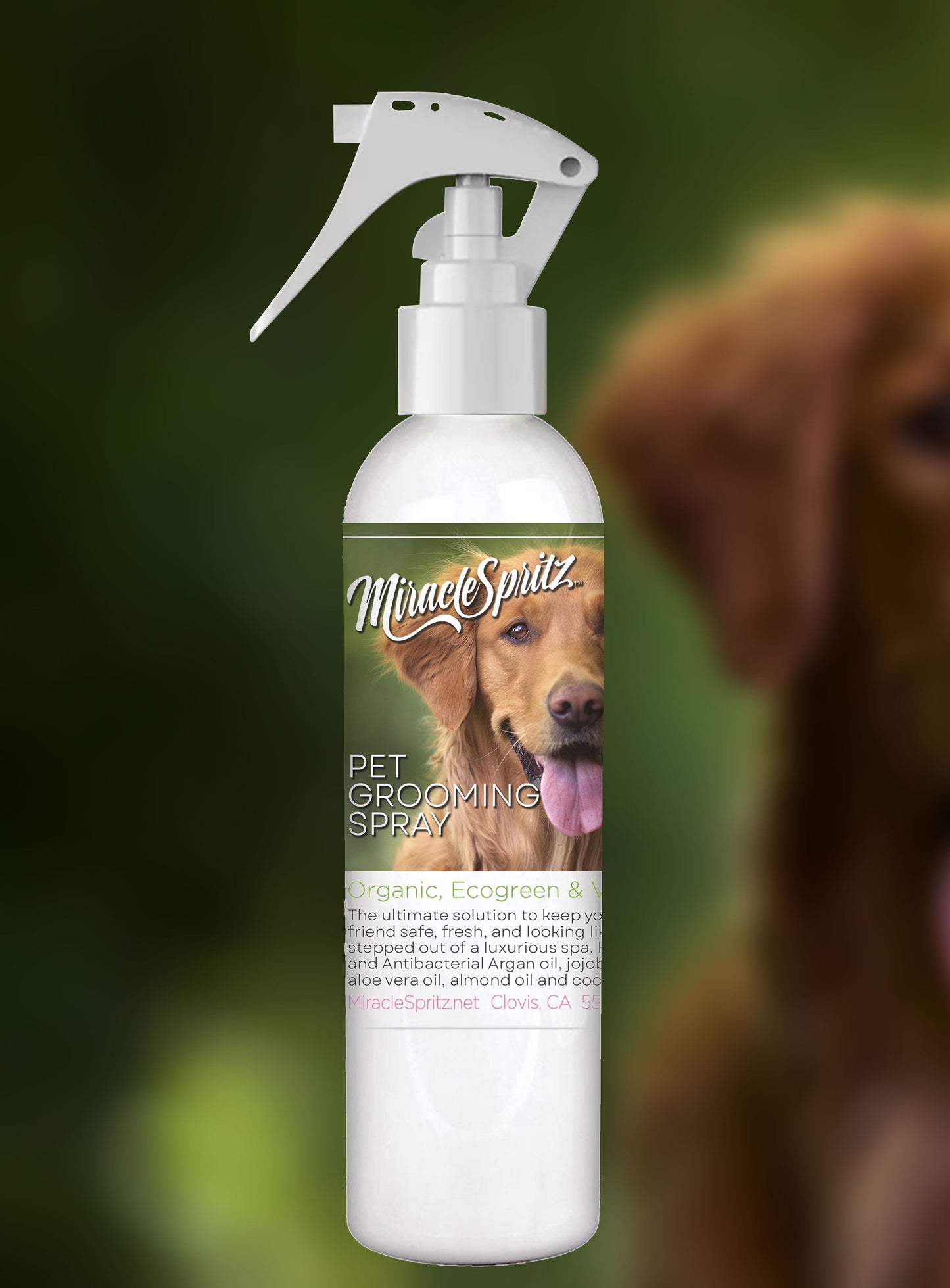 Miracle Spritz Pet Grooming Spray 8oz 1Bottle