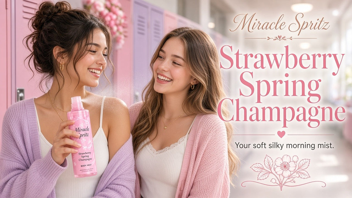 School morning soft silky mist — Miracle Spritz Strawberry Spring Champagne