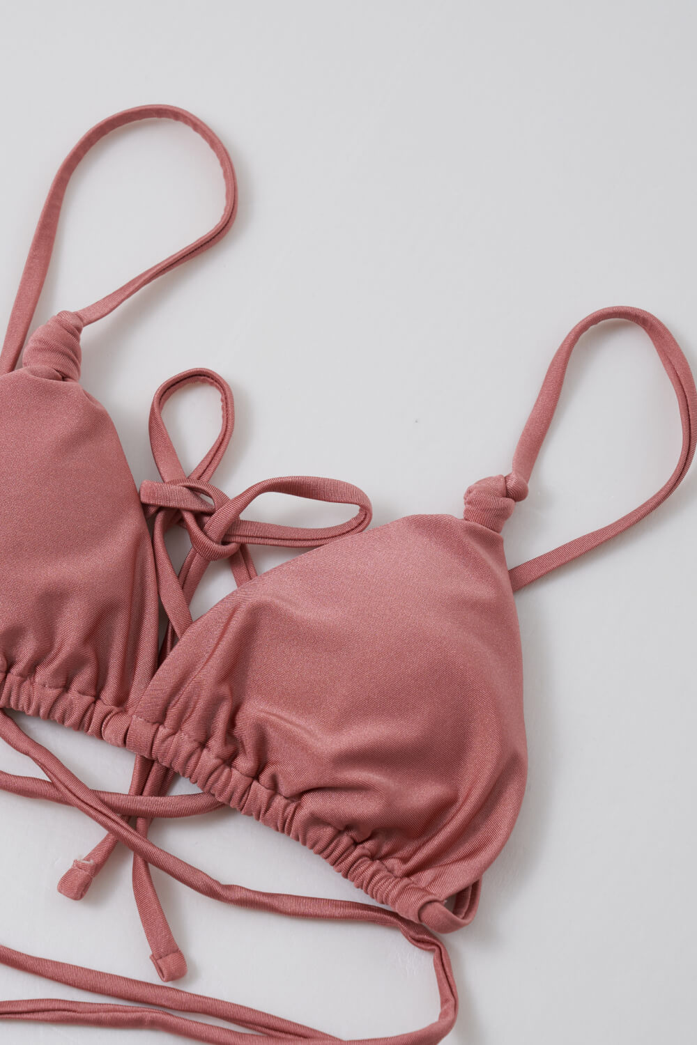 Crisscross Tie Detail Bikini Set - fashion