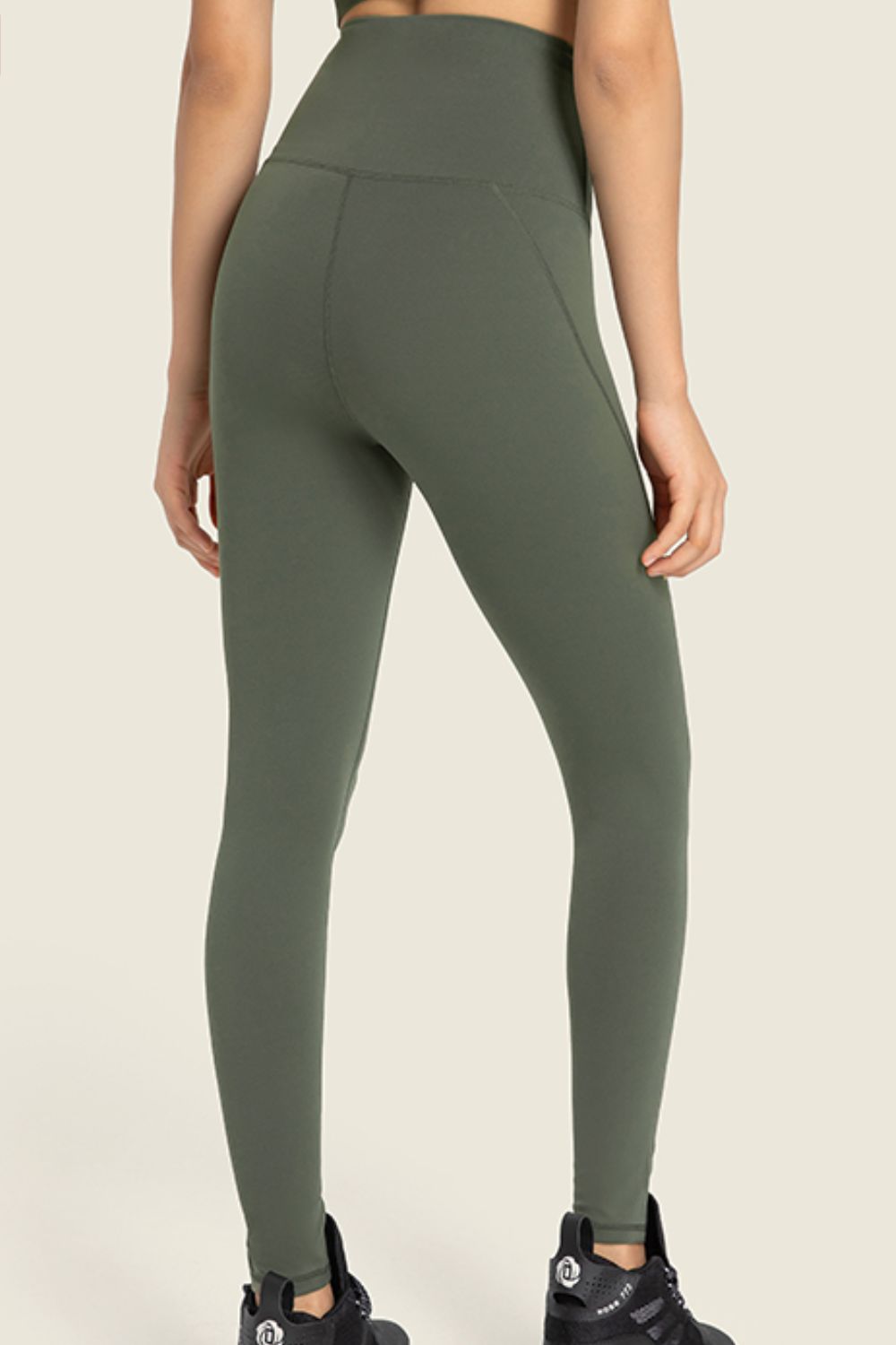 Seamless High-Rise Wide Waistband Yoga Leggings - fashion