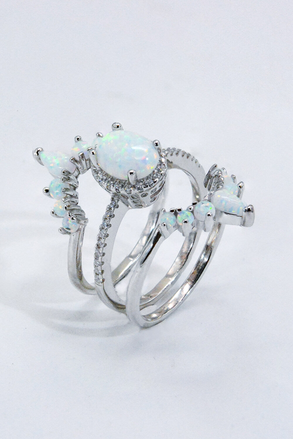 925 Sterling Silver Opal Ring - fashion