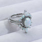 925 Sterling Silver Opal Ring - fashion