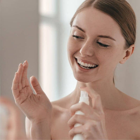 Miracle Spritz body mist — feminine-area freshness spray + optional wipe (external cosmetic use)