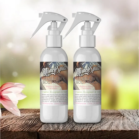Miracle Spritz rinse-free body and hair mist — Strawberry Spring Champagne
