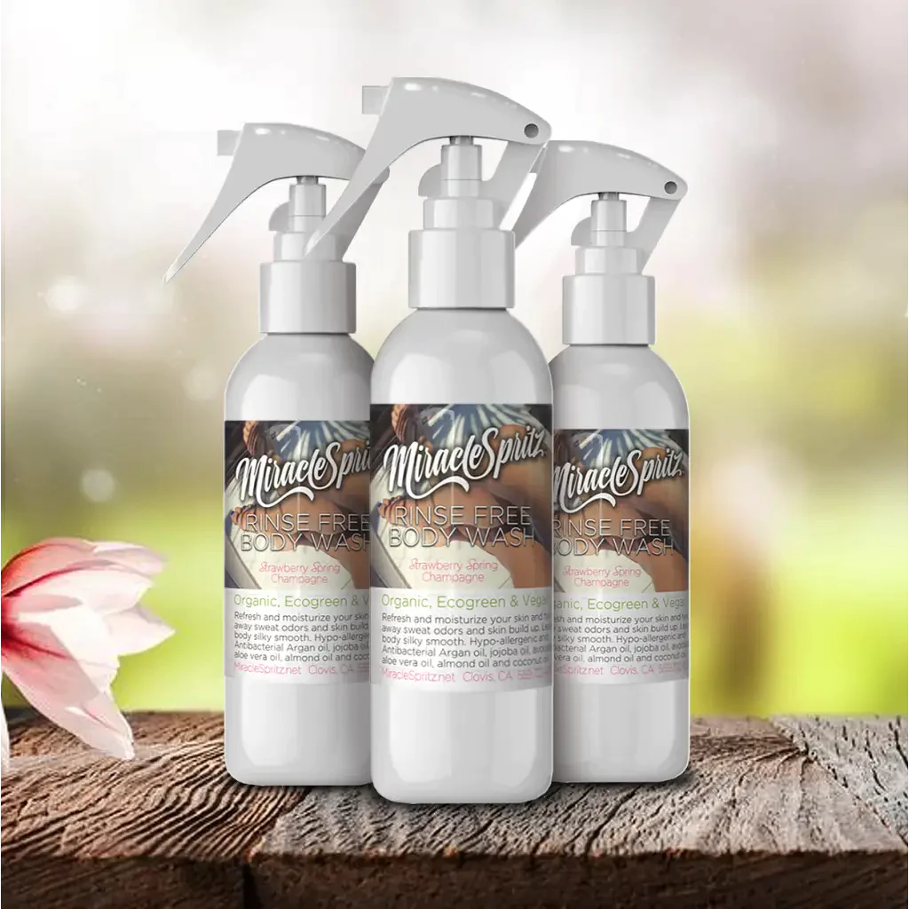 Miracle Spritz rinse-free body and hair mist — Strawberry Spring Champagne