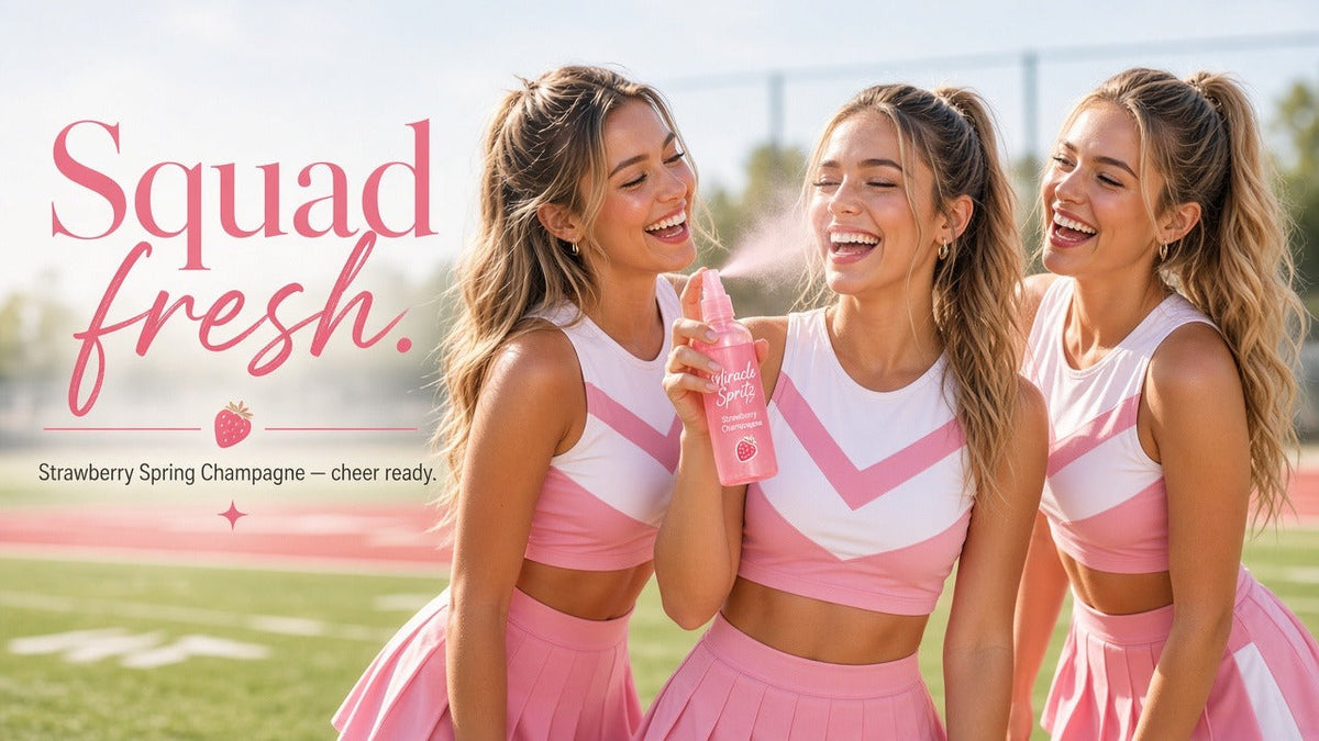 Cheer squad soft silky body mist — Miracle Spritz Strawberry Spring Champagne