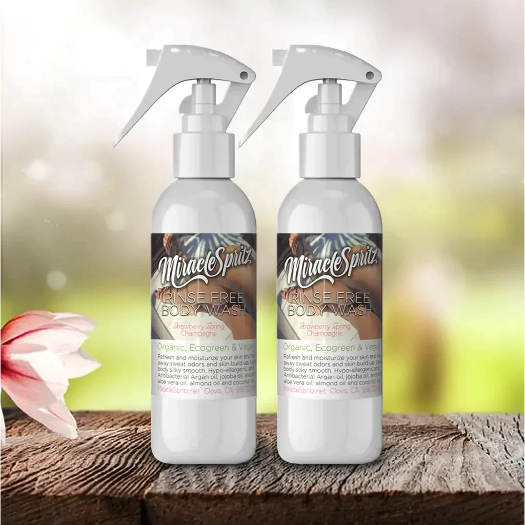 Rinse Free Body and Hair Wash with Strawberry Spring