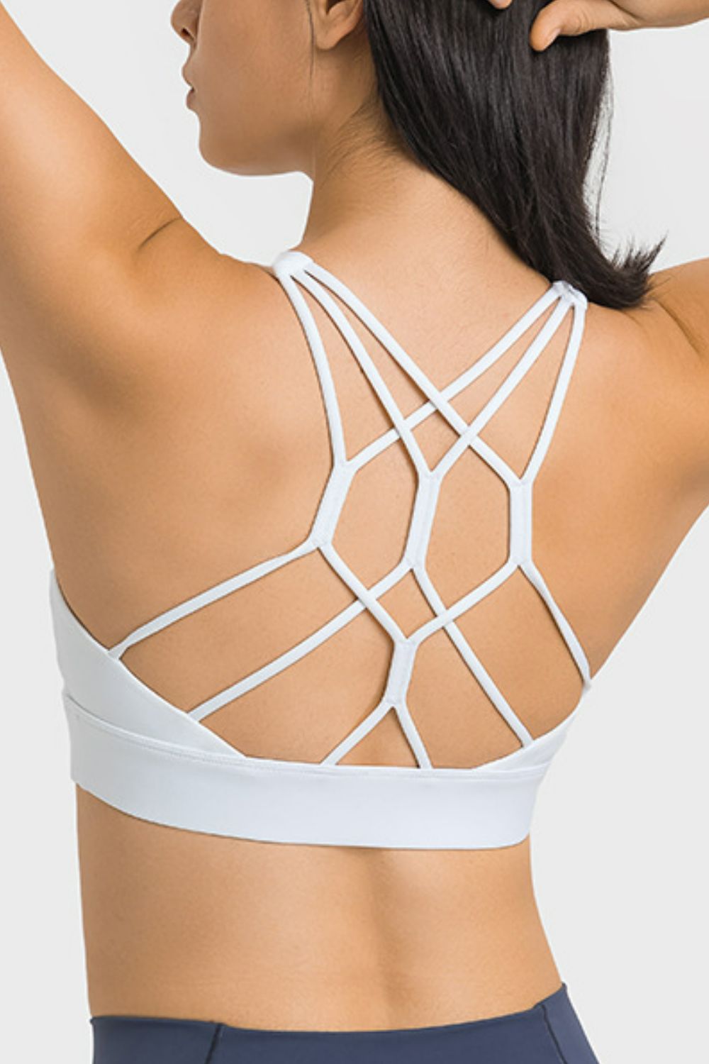 Breathable Crisscross Back Sports Bra - fashion