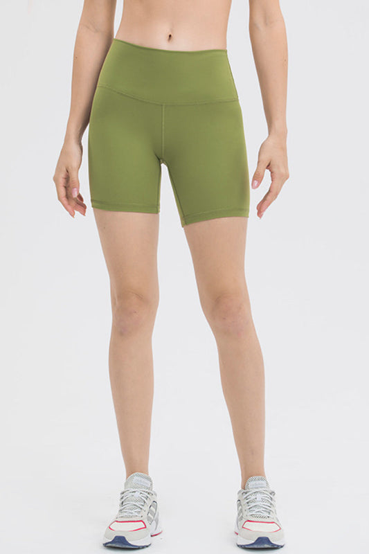 High Waist Training Shorts - Green / 4 - fashion