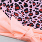 Leopard Tie-Knot High Waist Bikini Set