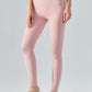 Wide Waistband Active Leggings - Pink / S